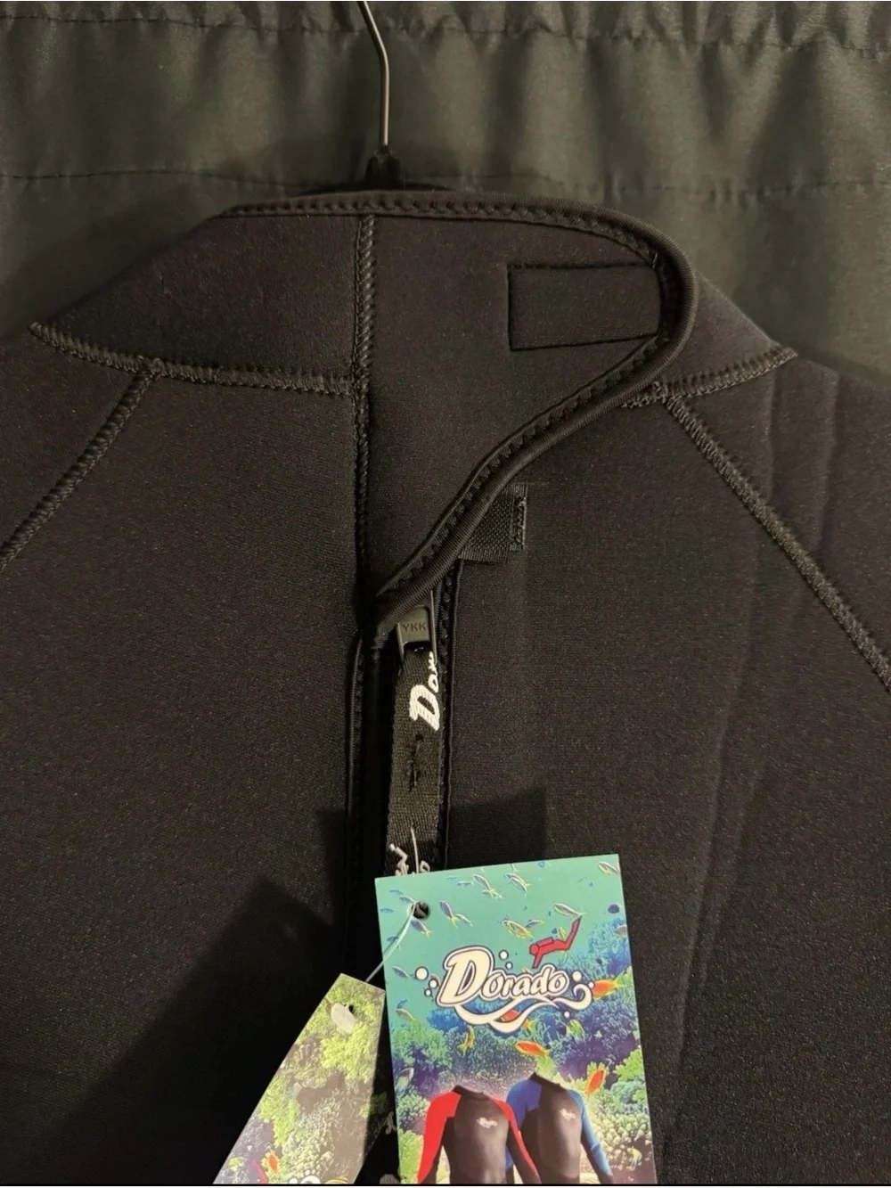 Dorado Men’s 3mm Full Body Wetsuit XL Black Gray Surf Scuba Dive NWT 36-40”